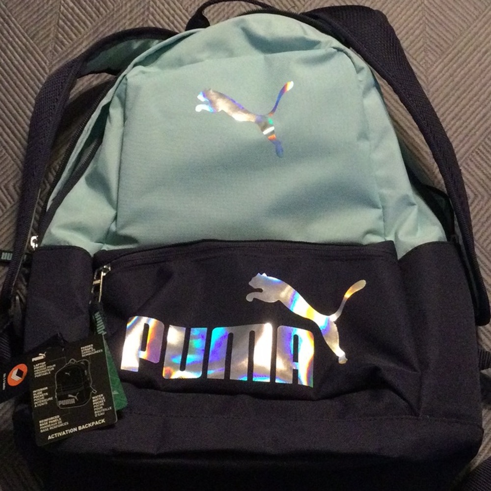 Puma blue two-tone backpack
